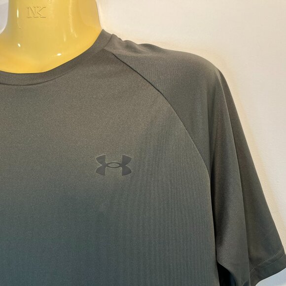 Under Armour Men's Velocity Dark Green Short Sleeve Shirt - Size Large - Picture 4 of 6